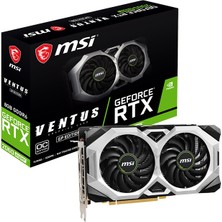 MSI GeForce RTX 2060 Super Ventus GP OC 8GB 256Bit GDDR6 PCI-E 3.0 Ekran Kartı (GeForce RTX 2060 SUPER VENTUS GP OC)