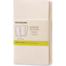 Moleskine Volant 2'Li Defter Cep Boy Düz Beyaz Qp713Wh