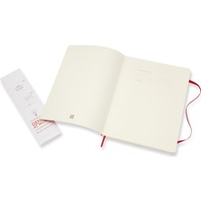 Moleskine Defter Yumuşak Kapak XL Boy Düz Kırmızı