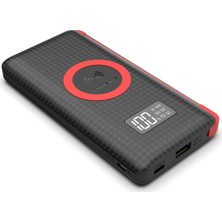 Pineng PN-888 10000 mAh Wireless PD 3.0 Yüksek Hızlı Dijital LED Göstergeli Powerbank - Siyah