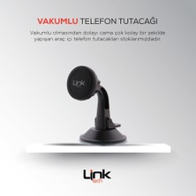 Link Tech Senatech H-710 Universal Mıknatıslı Vantuzlu Araç İçi Siyah Telefon Tutacağı