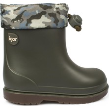 Igor İgor W10212K Bimbi Camo Haki Çocuk Bot Suni Deri Su Geçirmez Özellikli