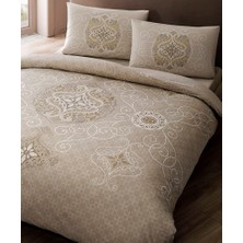 Taç Nevresim Takımı Tek Kişilik Sianna Kahve