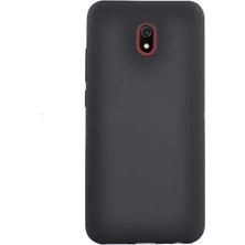 Case 4U Xiaomi Redmi 8A Kılıf Klasik Mat Renkli Yumuşak Premier Silikon Siyah