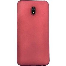 Case 4U Xiaomi Redmi 8A Kılıf Klasik Mat Renkli Yumuşak Premier Silikon Koyu Mor