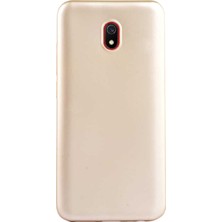 Case 4U Xiaomi Redmi 8A Kılıf Klasik Mat Renkli Yumuşak Premier Silikon Altın