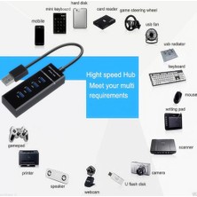 Alfais 4360 4 Port USB 3.0 Hub Switch Çoklayıcı Çoğaltıcı Adaptör