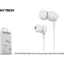 Hytech HY-XK30 Mobil Uyumlu Beyaz Kulak İçi Mikrofonlu Kulaklık