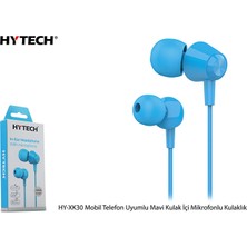 Hytech HY-XK30 Mobil Uyumlu Mavi Kulak İçi Mikrofonlu Kulaklık