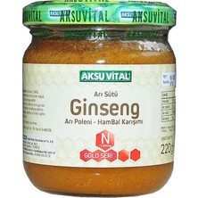 Aksuvital Bitkisel Ürünler Arı Sütü Ginseng Polen Bal Karışımı 220 gr