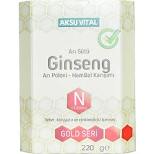 Aksuvital Bitkisel Ürünler Arı Sütü Ginseng Polen Bal Karışımı 220 gr