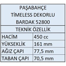 Paşabahçe 52800 Timeless Dekorlu Bardak 12 Adet