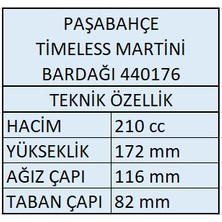 Paşabahçe 440176 Timeless Martini Bardağı 4 Adet