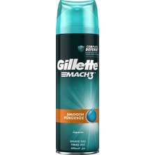 Gillette Mach3 Yakın ve Pürüzsüz Tıraş 200 ml Tıraş Jeli