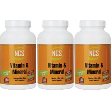 Ncs Vitamin Mineral Multivitamin 180 Tablet x 3 Adet