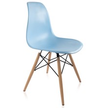 Dorcia Home Mavi Eames Sandalye Cafe Balkon Mutfak Sandalyesi