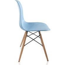 Dorcia Home Mavi Eames Sandalye Cafe Balkon Mutfak Sandalyesi