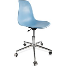 Dorcia Home Ofis Sandalyesi Çalışma Koltuğu Ofis Koltuğu Mavi