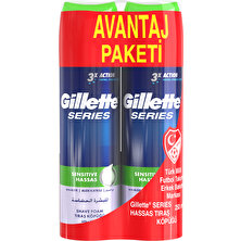 Gillette Series Milli Takım Özel Paketi 2'li Hassas 250 ml + 250 ml Tıraş Köpüğü