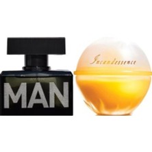 Avon Incandessence 50 ml Kadın Edp+Avon Man 75 ml Erkek Edt