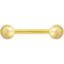Altın Sepeti Altın Toplu Düz Kaş ve Dil Piercing AS13PC