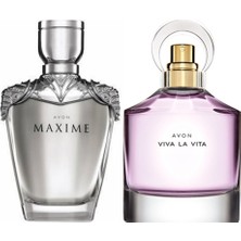 Avon Maxime Erkek Edt+Avon Viva La Vita 50 ml Kadın Edp