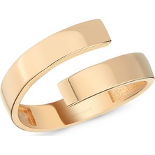 Altınsepeti Rose Altın Sade Kıvrımlı Yüzük AS315YZR3