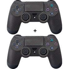 Çınar Extreme PS4 Siyah Carbon Fiber Dualshock Kol Kaplama 2 Adet
