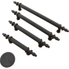 Arvax Kumru Boy Kulp Mat Siyah 192 mm Dolap Vestiyer