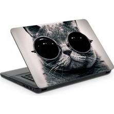 Artikel Gözlüklü Kedi Notebook Sticker