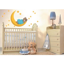 Kt Decoration Uyusunda Büyüsün Sevimli Ayıcık Çocuk Odası Duvar Sticker