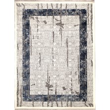 Payidar Halı Klasik 2203 Gri-Mavi 80x150 cm Spor Saçaklı Halı