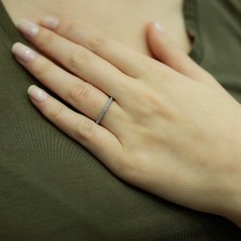 Lova 0,18 Karat Pırlanta Yarımtur Yüzük 1020213
