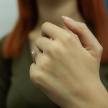 Lova D Renk 0,31 Karat Pırlanta Tektaş Yüzük 1020052