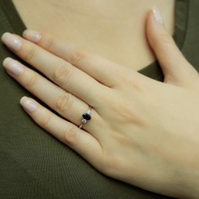 Lova Pırlantalı Oval Safir Yüzük 1030161