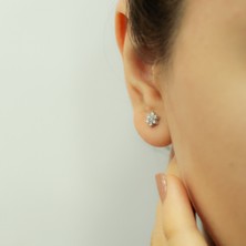 Lova Pırlantalı Çiçek Küpe 3070012
