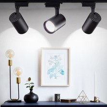 Hero MB 30 W LED Ray Spot Vitrin Mağaza Armatürü Siyah Kasa 3'lü