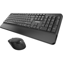 Everest KM-6176 Offical Siyah Kablosuz Combo Q Multimedia Klavye + Mouse Set