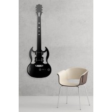 Dekkor Art Dekkorart Gitar Metal Duvar Tablosu 30 x 92 cm