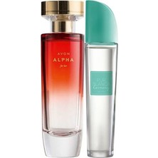 Avon Alpha 50 ml Kadın Edp+Avon Purblanca Harmony 50 ml Kadın Edt