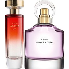 Avon Alpha 50 ml Kadın Edp+Avon Viva La Vita 50 ml Kadın Edp