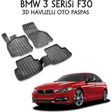 Bmw 3 Serisi F30 3D Havuzlu Oto Araç Paspas Siyah Renk