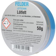 Felder Lötfett Lehim Pastası 50 Gram