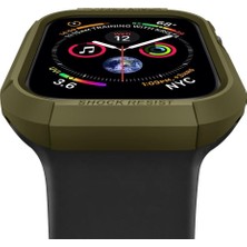 Spigen Apple Watch 45mm/44mm (Seri 9/8/SE2/7/6/SE/5/4) Kılıf Rugged Armor Olive Green - 062CS26015