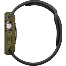 Spigen Apple Watch 45mm/44mm (Seri 9/8/SE2/7/6/SE/5/4) Kılıf Rugged Armor Olive Green - 062CS26015