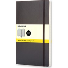 Moleskine Defter Yumuşak Kapak L Boy Kareli Siyah Qp617