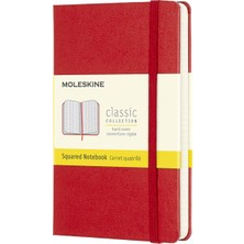 Moleskine Defter Sert Kap.Krm.Kareli.Cep Boy192Sf  Mm712R