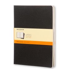 Moleskine Cahier 3Lü Defter Siyah Çizg. Xl Boy 80Syf Qp321