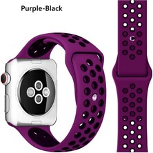 Schulzz Apple Watch Premium 42-44 mm 2-3-4-5 Uyumlu Spor Delikli Silikon Kordon