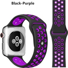 Schulzz Apple Watch Premium 42-44 mm 2-3-4-5 Uyumlu Spor Delikli Silikon Kordon